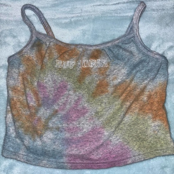 PacSun Orange Pink Sleeveless Crop Camisole - Picture 1 of 4